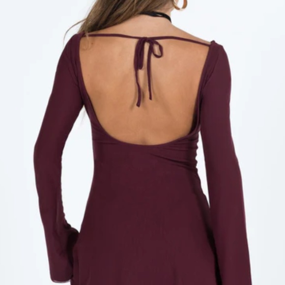 Princess Polly Lukea Long Sleeve Mini Dress Mauve - Size 6 - NEW With Tags. - Picture 16 of 16